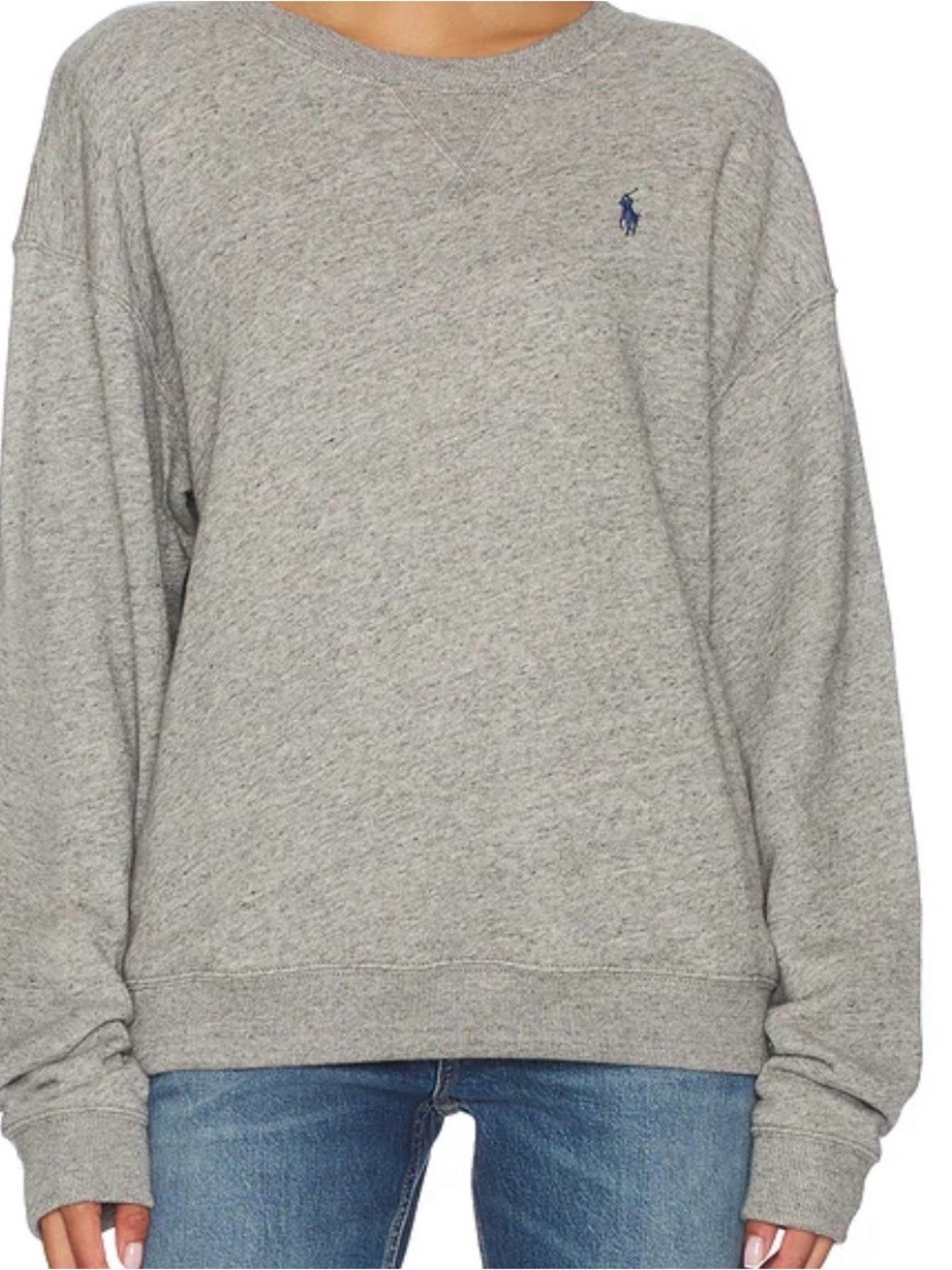 Polo Ralph Lauren Women’s Fleece Crewneck Sweatshirt Gray XXL NWT USD$148 MSRP